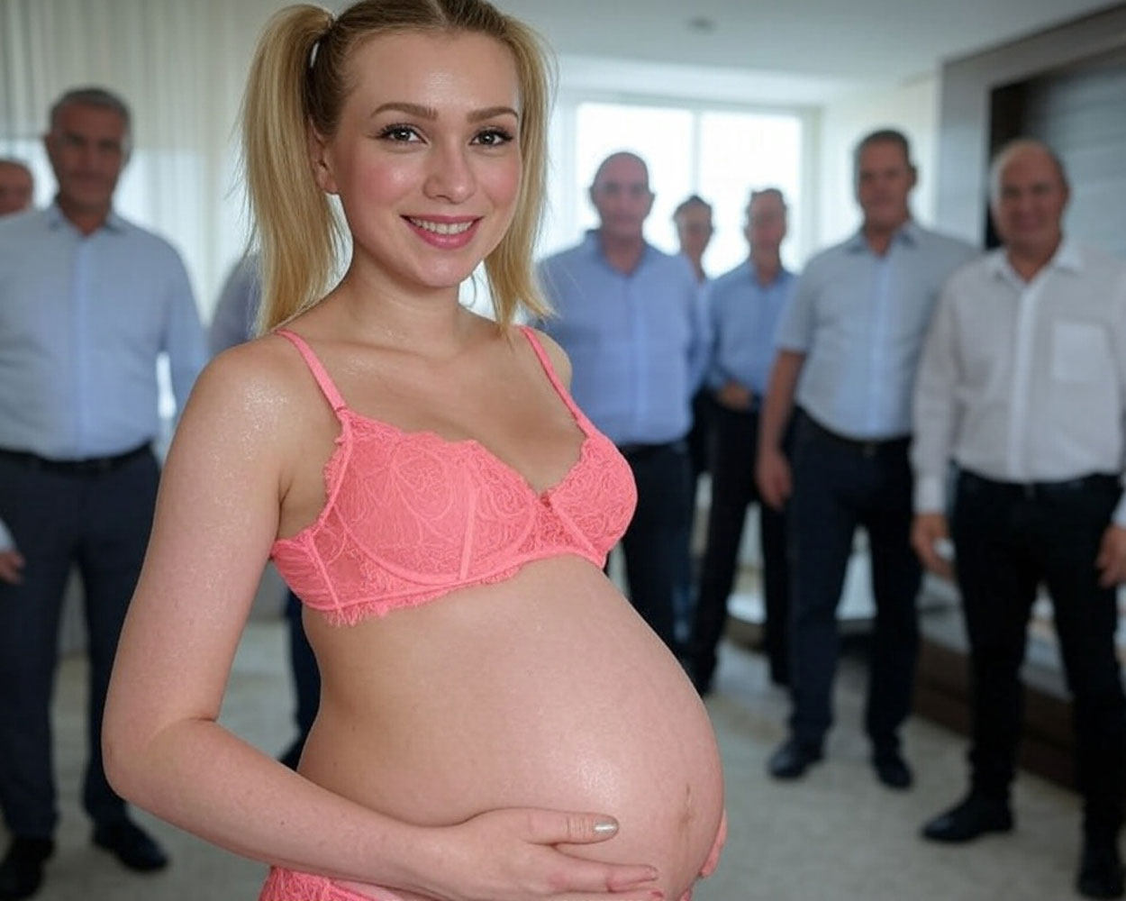 Sexy girl pregnant from a breeding party in Denver.